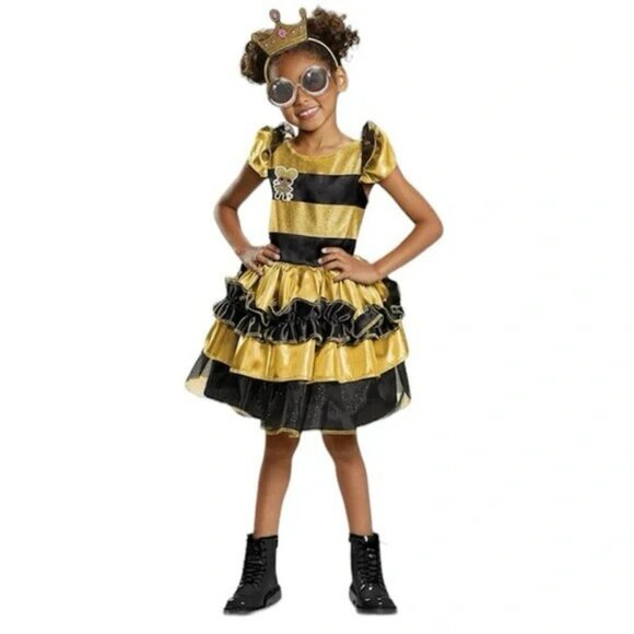 Pre-Owned: L.O.L Surprise! Queen Bee Costume size M 7-8 - Picture 1 of 5